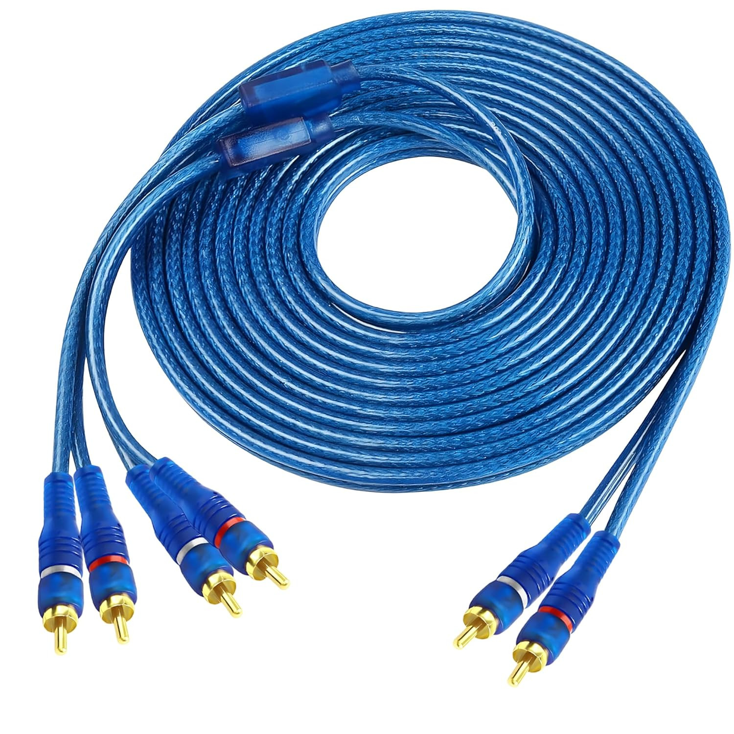 MAYWILLA RCA Car Audio Y Splitter Cable 2 Channel to 4 Chann