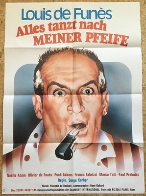Louis de Funes ALLES TANZT NACH MEINER PFEIFE Filmplakat A