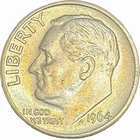 90% Silver - 1964-D Roosevelt Dime  -Coin pictured is what you will receive