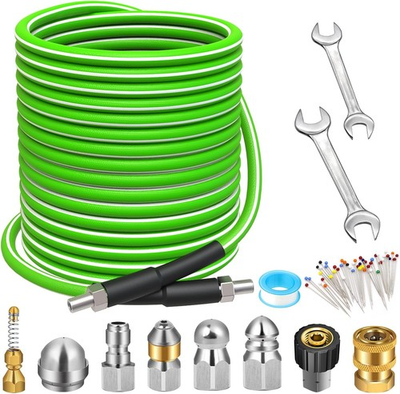 #ad #ad West Bay Sewer Jetter Kit 100 FT for Pressure Washer 5800 PSI Drain Cleaner $159.87