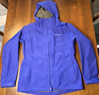 Marmot Jacket Womens Medium Blue/Purple GoreTex Minimalist Rain Jacket Shell