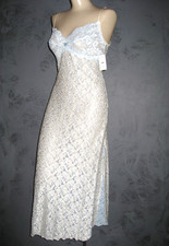 Claire Pettibone Chemise Nightgown Blue Lace Ankle Bridal Reese NWT S Embroidery