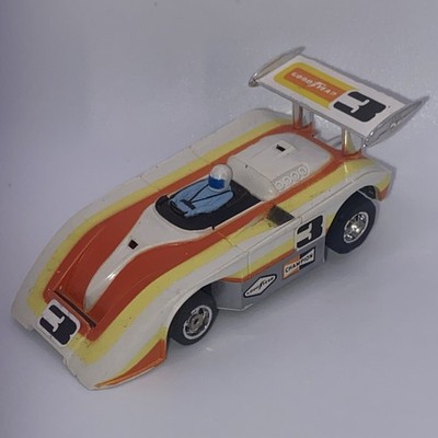 Aurora AFX Can-Am Ultra 5 White/Orange/Yellow Good Year #3 Slot Car *Read Below*