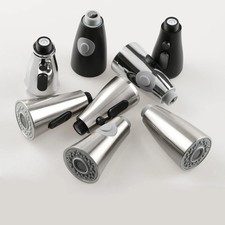 Black Chrome Kitchen Sink Pull Out Faucet Fittings Accessories Aeration Shower H