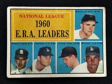 1961 Topps - League Leaders Don Drysdale, Bob Friend, Mike McCormick #45