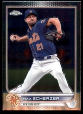 Max Scherzer 2022 Topps Chrome #66 Mets MLB READ FREE SHIPPING AutographDen