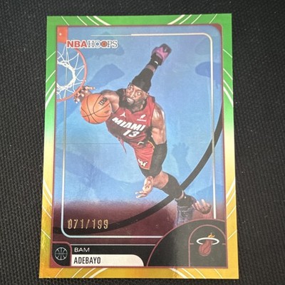 Topps 2024-25 NBA Hoops Bam Adebayo Miami Heat #37 Serial Numbered 071/199