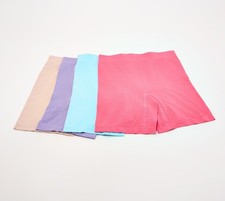 Breezies Comfort Breeze Set of 4 Seamless Long Leg Panties Bright 3X New