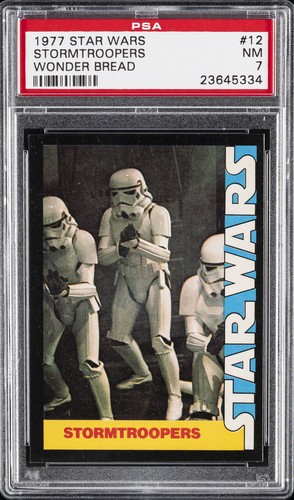 1977 Wonder Bread Star Wars #12 Stormtroopers — PSA 7