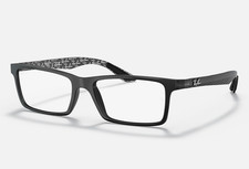 Ray Ban Optics RX Eyeglasses Matte Black Glasses 55-17-145 RB8901-5263 Case