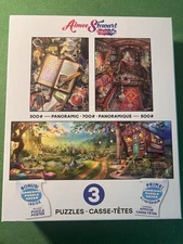 New Ceaco 3 in 1 Multipack Puzzle Aimee Stewart 1500 Pc Total Jigsaw Puzzles