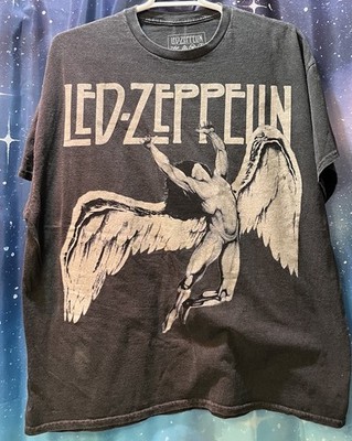 Led Zeppelin Aged T-Shirt Men's 2xl Short Sleeve Crew Neck Graphic Black
