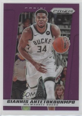 2024-25 Panini Prizm Deca Purple Prizm 89/99 Giannis Antetokounmpo #124 hs9