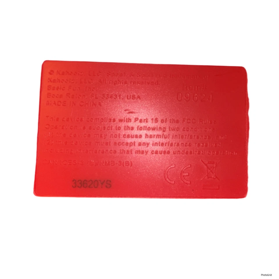 Kahootz Speak & Spell #09624 - Juguete de aprendizaje electrónico clásico rojo de colección Foto 4 de 4