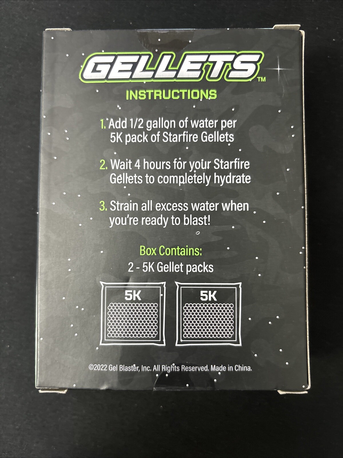 Gel Blaster Starfire Glow In The Dark 10,000 Gellets.