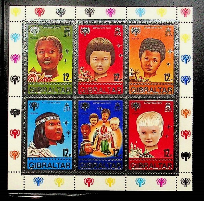 GIBRALTAR Sc 385 NH SOUVENIR SHEET OF 1979 - CHILDREN - (DL24)