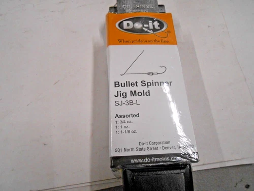 3226 DO-IT Bullet Spinnerbait Mold 3/4, 1, 1-1/8 oz