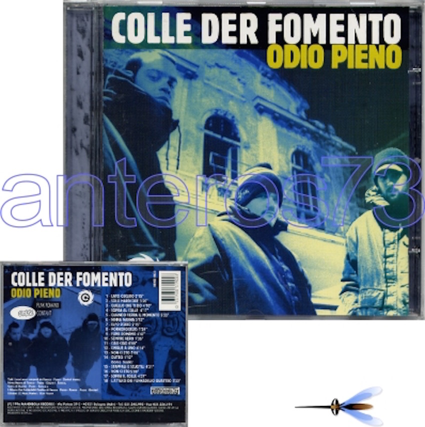 COLLE DER FOMENTO "ODIO PIENO" RARO CD RAP HIP HOP 1a STAMPA 1996 MANDIBOLA