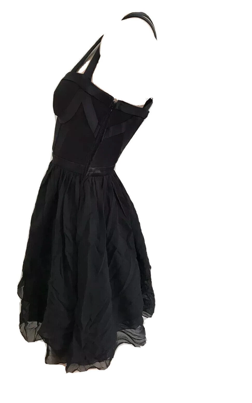 VERSACE H&M BAMBOLA IN SETA NERA CORSETTO BAMBINO ABITO DA FESTA UK 6 EU 32 US 2 XS NUOVO CON ETICHETTE