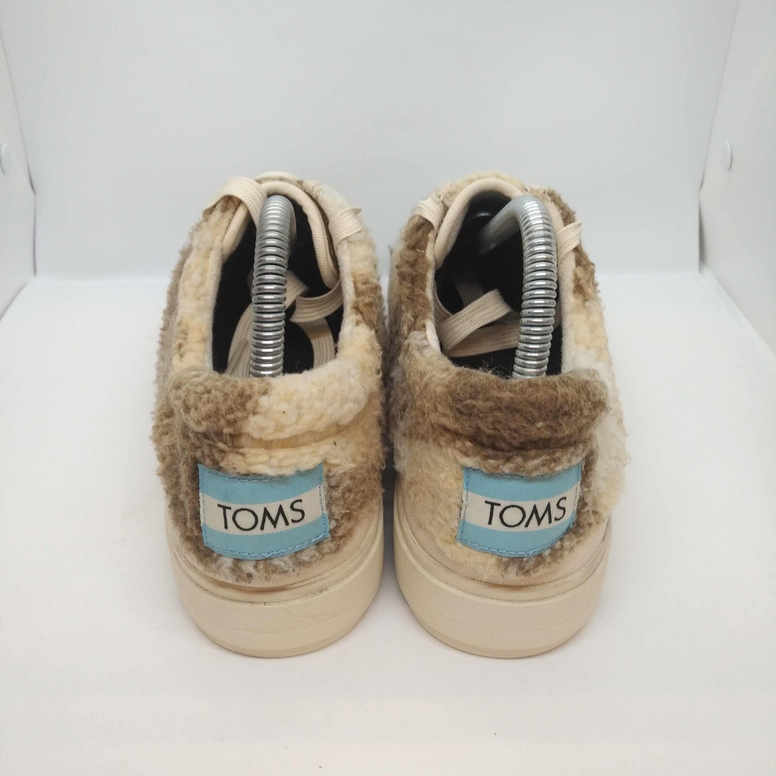 Toms Alpargata Lace Up Lug Fur Platform Shoes Wom… - image 4
