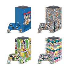 OFFICIAL TOM AND JERRY GRAPHICS VINYL SKIN FOR SERIES X CONSOLE  CONTROLLER