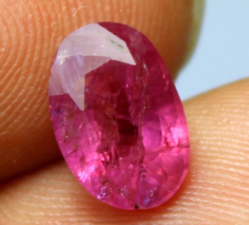 IGI CERTIFIED 100% Natural Ruby Faceted Loose Gemstone Making Jewelry 1.75 Ct - Picture 2 of 10