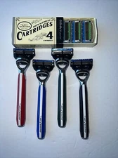 The Art of Shaving Morris Park Collection Razor with Gillette 4 Pack Fusion Pro