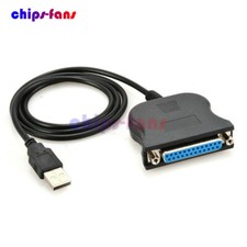 USB to 25pin Hole Parallel Port Cable DB25 Interface Pin Type Printer Data Cable