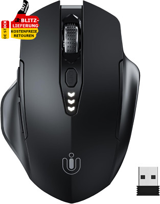 LED Kabellose Maus Wiederaufladbare Ergonomische 2,4G Wireless Funkmaus Usb-Nano