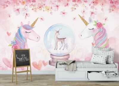3D Crystal Ball Fawn ZHUA17685 Wallpaper Wall Murals Removable Self-adhesive Ann