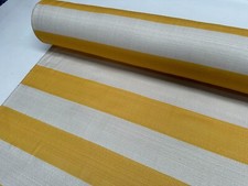 9cm wide Stripes Upholstery Fabric Home Decor 160cm Wide - Mustard Natural