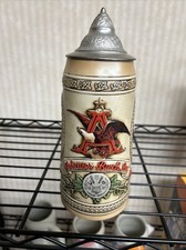Anheuser Busch Budweiser Beer Stein "K" Series Lidded Limited Edition