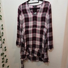 Express NWT Plaid Wrap Dress XS