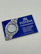 Festina Chronograph M OT10 Calendar Booklet Instructions