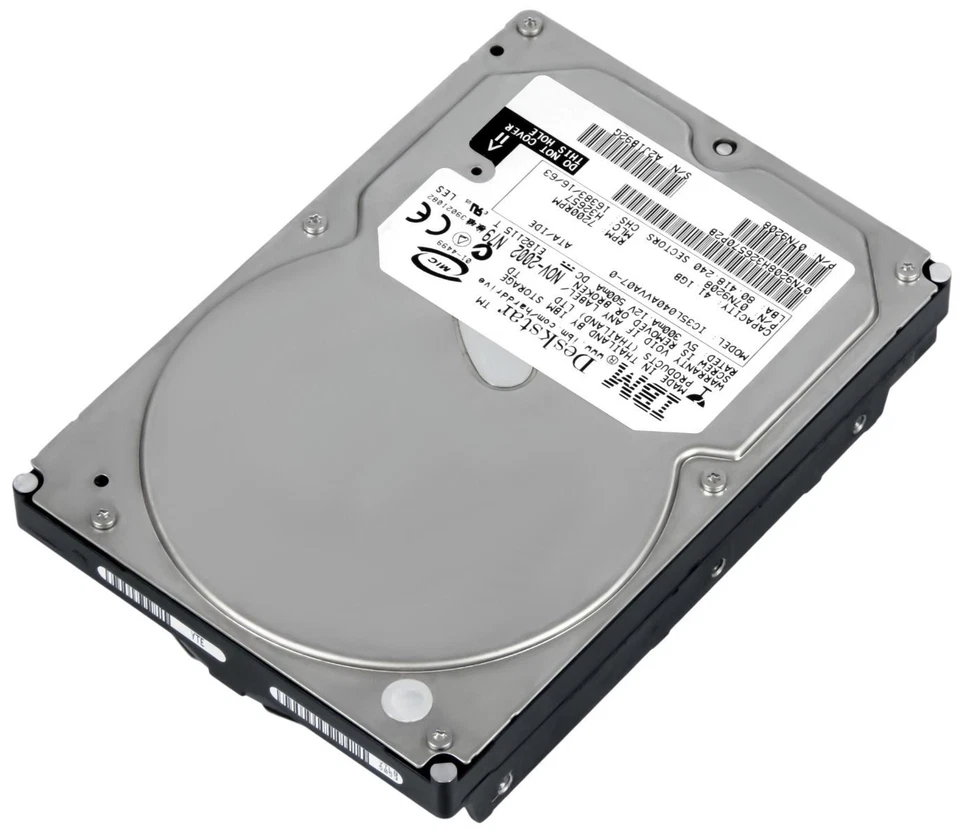 Hard Drive IBM Deskstar 07N9208 IC35L040AVVA07-0 41.1GB 7200U/Min 2MB Ata 3.5 " - Image 3 of 3