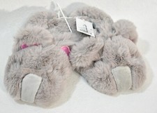 Cat  Jack Girl's Slippers Gray Bear Size Large 9 / 10