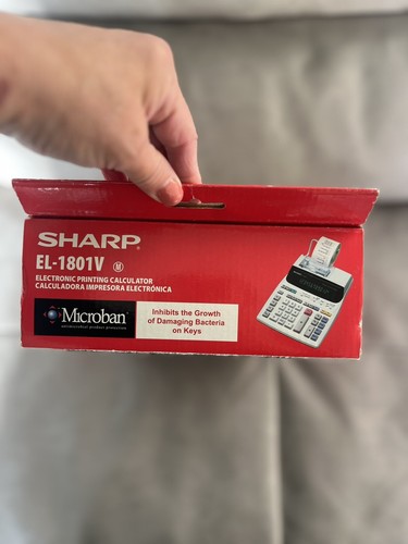 Sharp EL-1801V Electronic Printing Calculator NEW - Afbeelding 3 van 6