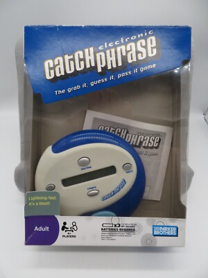 Catch Phrase Electronic Games 2009 Blue Hasbro Parker Bros. Adult Game TESTED