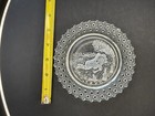 EAPG Glass Plate W/Frosted Nursery Rhyme Scene Little Boy Blue — photo 4