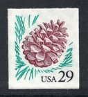 Scott 2491 - Série Cône de pin, flore et faune - 29c MNH (S/A) 1993 - timbre comme neuf