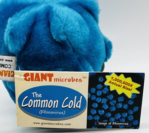 Giant Microbes Common Cold Plush Stuffed Animal Science Stuffed Toy Teacher 4" - Picture 2 of 8