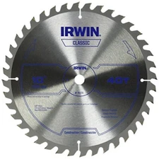 IRWIN Tools Carbide Table / Miter Circular Saw Blade, 10-Inch, 40T (15270)