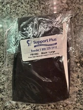 Support Plus FB 1082 Black 15-20 mmHg  Moderate Knee High Support Socks Large
