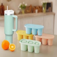 Ice Cube Tray for Stanley Tumbler Cup Silicone Ice Mold Maker with Lid
