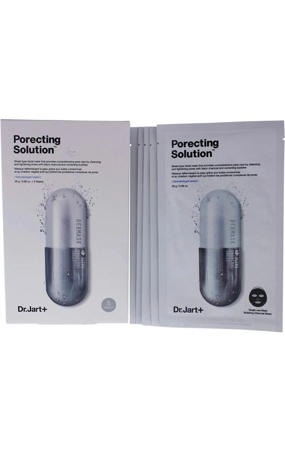 Dr.Jart+ Dermask Ultra Jet Solución Porectiva Burbujeante Negro Carbón Mascarilla Facial  Foto 2 de 2