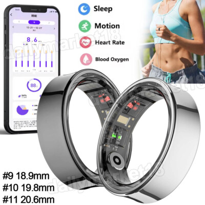 Smart Ring Health Tracker Sleep Tracking Heart Rate Blood Oxygen Fitness Monitor