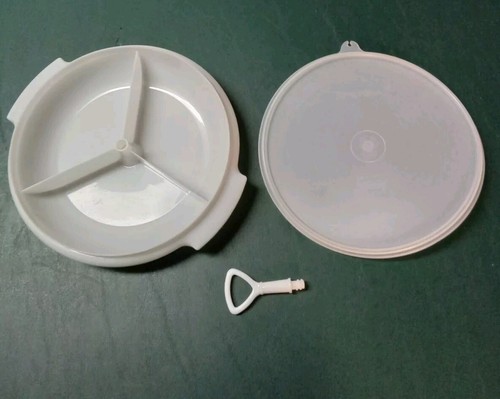 Vintage Tupperware Suzette 3 Section Divided Relish Condiment Tray #608 Complete - Picture 2 of 7