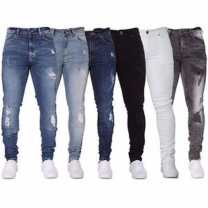 Ripped jeans blue mens