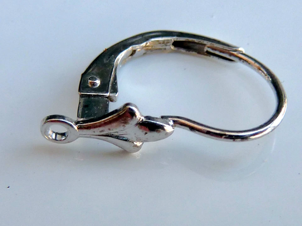 # 046 # OHRBRISUR KLAPP BRISUR VOM JUWELIER-FACHHÄNDLER WEIßGOLD 585 / 14 K - Bild 1 von 3