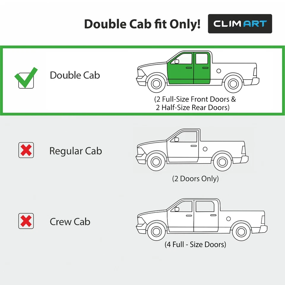 防雨罩通风遮阳适用于 2019 - 2025 雪佛兰 Silverado 1500 双驾驶室 — 第 4/4 张图片